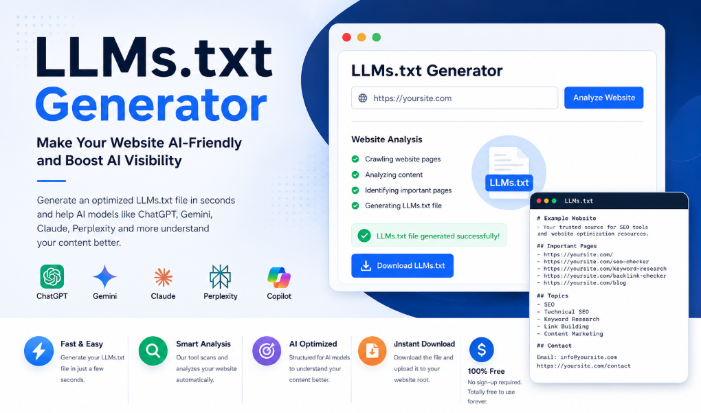 LLMs.txt Generator Guide: Create AI-Friendly Website Files for Better AI SEO